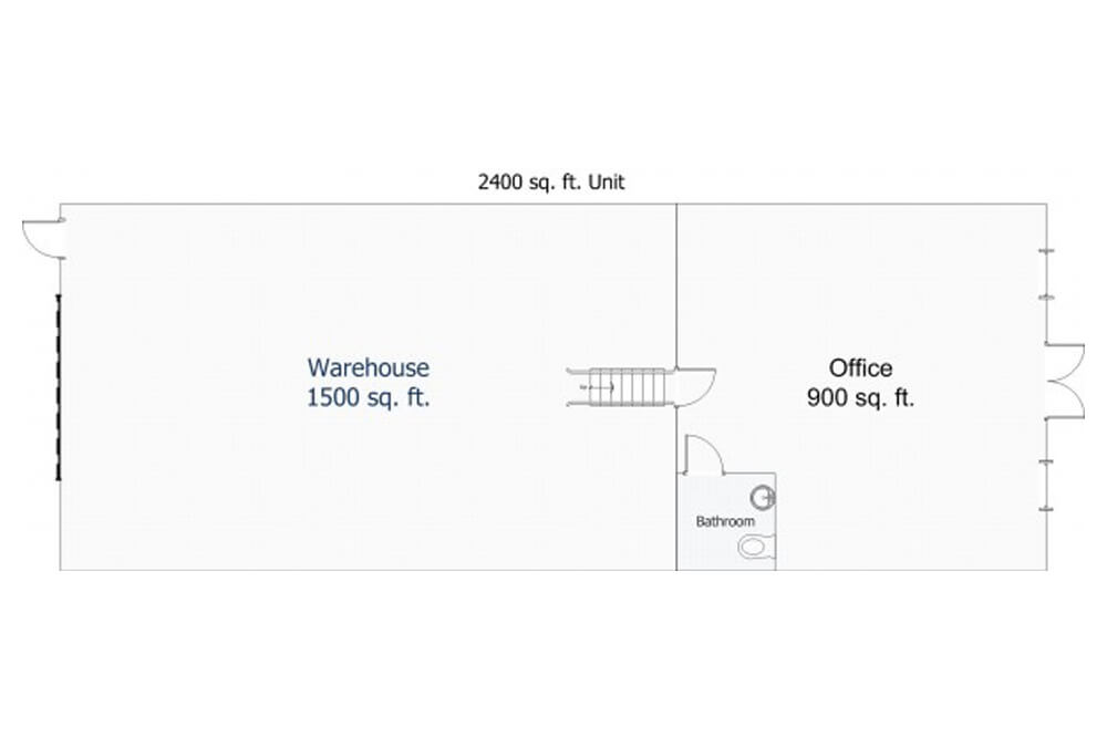 2400 Square Foot Flexible-Use 900 SF of Office, 1500 SF of warehouse